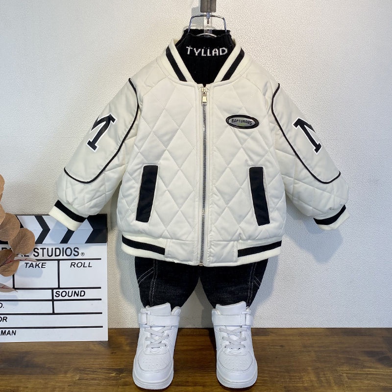 Áo Khoác Bóng Chày Thời Trang Thu Đông 2022 Dày Dặn Phong Cách Mới Cho Bé Trai