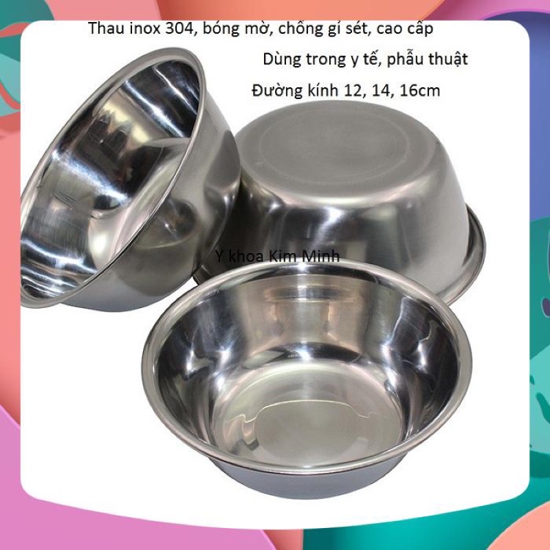Thau inox đựng nước Spa ko rỉ sét