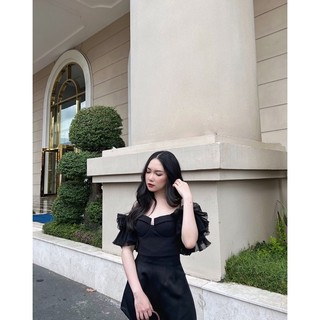 CHLOE TOP - Áo phối tay bồng