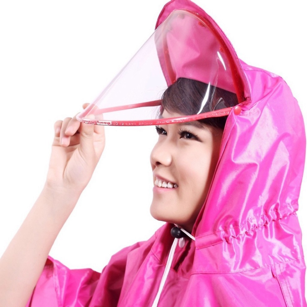 Áo Mưa Phản Quang Có Kính Che Mặt 1 Đầu Chống Thấm Tốt. ĐTLVVV!!