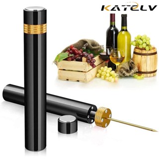 Dụng cụ mở nắp chai rượu vang KATELV mini bỏ túi mang theo đi du lịch tiện lợi