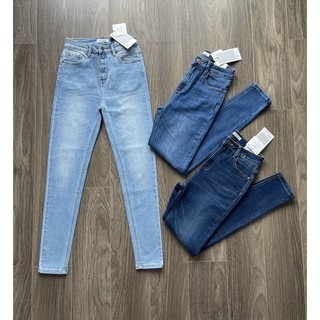 Quần jean skinny dáng dài co giãn xuất khẩu