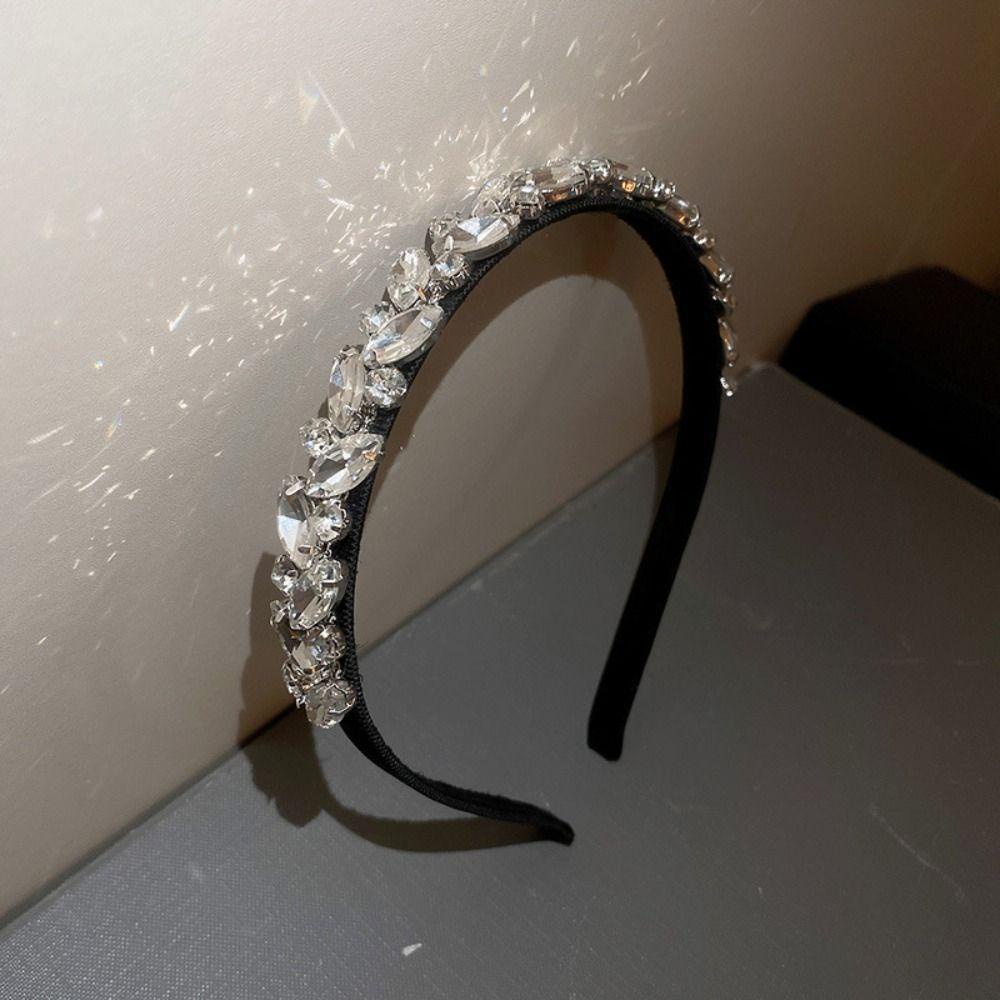 Băng Đô Cài Tóc Bản Rộng Bằng Hợp Kim Phong Cách Hàn Quốc Cổ Điển Thanh Lịch Dành Cho Nữ