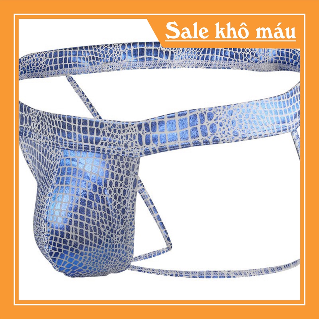 Quần lót nam, quần lót dây da jocktrap nam thun phủ da cao cấp