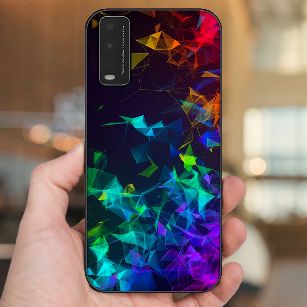 Ốp lưng Vivo Y20, Y20s, Y12s viền đen in hình 3D Gaming Rực Rỡ