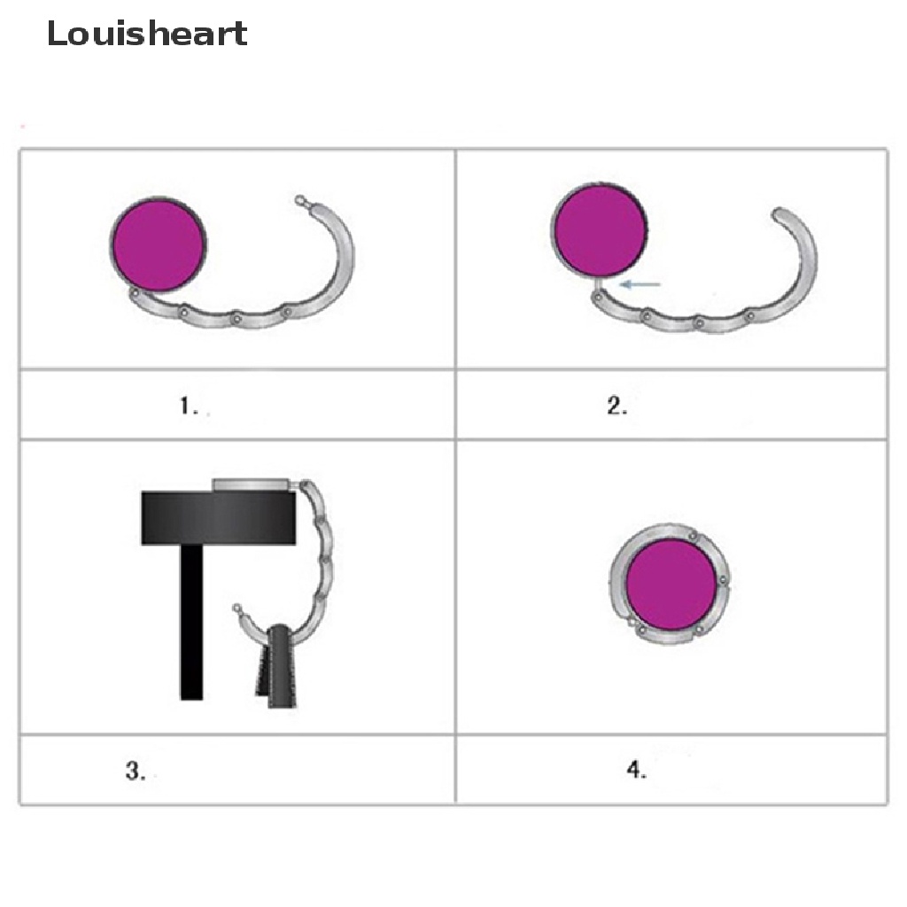 Móc Treo Túi Xách Louisheart Hình Bướm Gấp Gọn Tiện Dụng