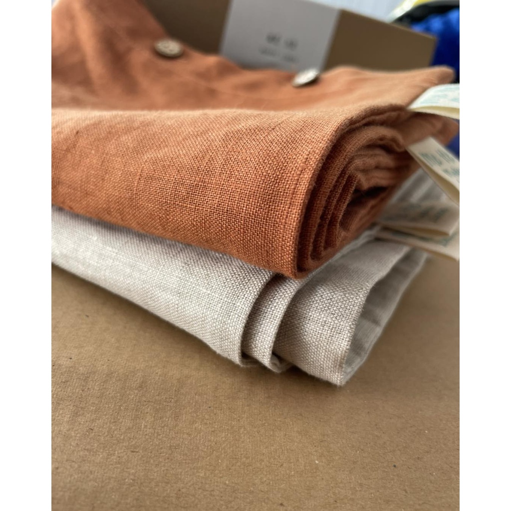 Vỏ gối linen tưng premium washed - Mé Hè