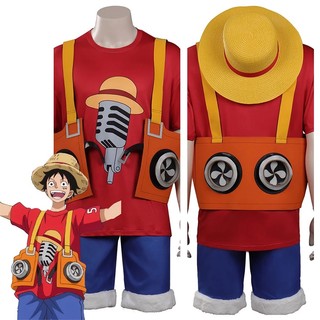  Áo Luffy Film Red Cosplay One Piece 100% Cotton