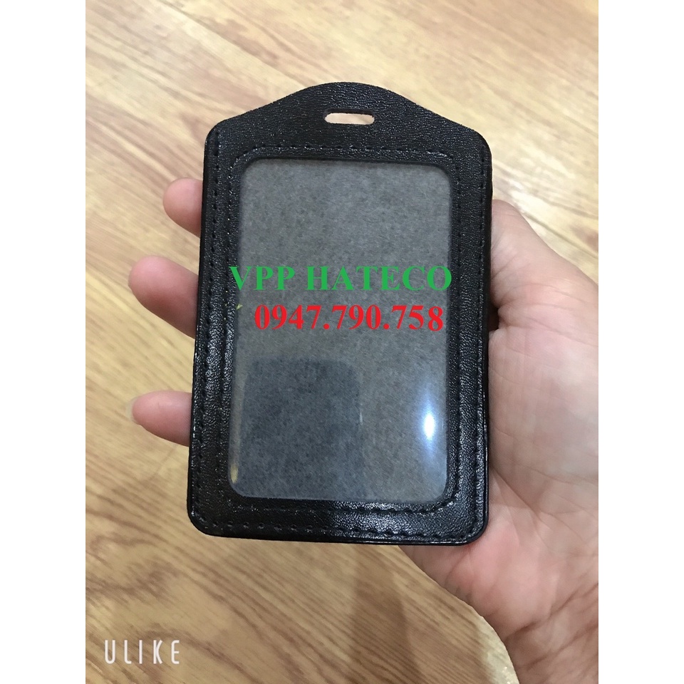 MẶT THẺ DA NÂU / XANH / ĐEN 2 MẶT NGANG DỌC - BAO ĐEO THẺ DA HỌC SINH SINH VIÊN - 1 MẶT NGANG, DỌC