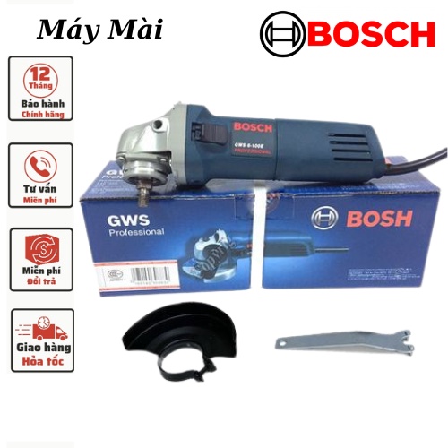 Máy Mài Máy Cắt Cầm Tay Bosh GWS6 -100 Loại Đẹp Công Suất 670w + Tặng Đá Cắt Đa Năng