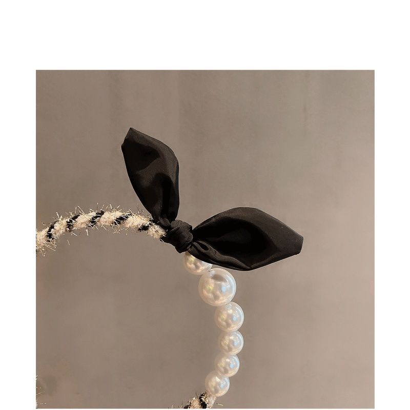 Bờm Cài tóc nữ lolita xinh xắn loại 1 nơ đen thanh lịch dịu dàng ngọt ngào