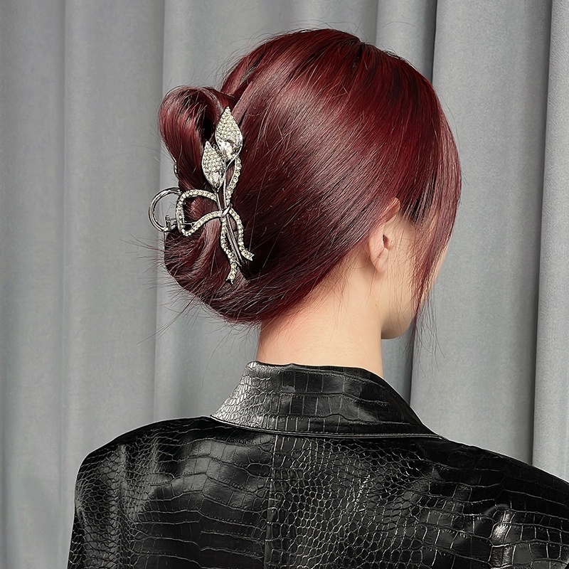 Haimeikang (MớI) Kẹp TóC HìNh Hoa ĐíNh Kim Cương Giả Sang TrọNg