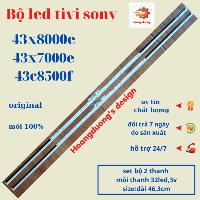 Thanh led tivi sony, 43x8000e,43x7000e,43x8500f-dthoangduong.