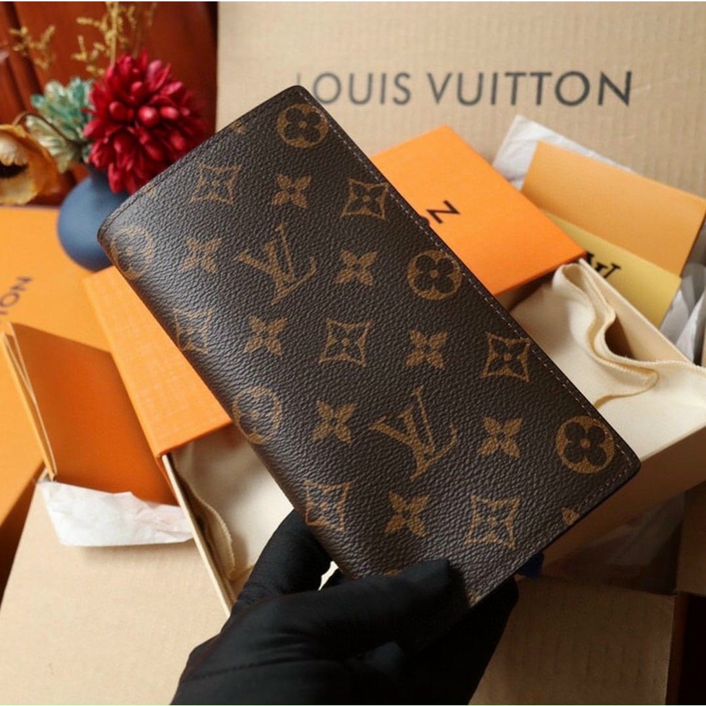 Ví dài nam nữ cầm tay LV gập thời trang cao cấp