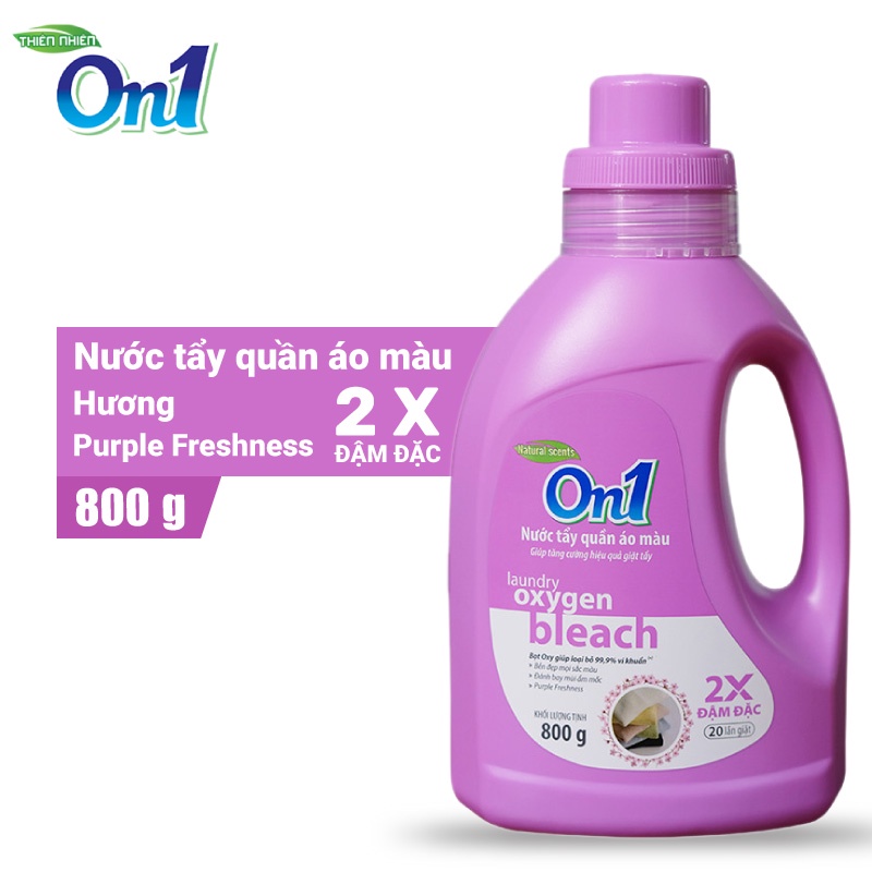 Nước tẩy quần áo màu ON1 hương Purple Freshness 800g N7501