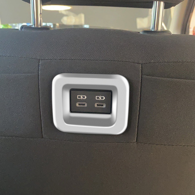 Khung Viền Bảo Vệ Cổng Sạc USB Cho Ghế Sau Xe Hơi Toyota Sienta 2022 2023