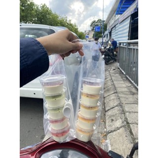 [Giá sỉ] Set 100 hủ sốt nắp gài liền 2oz/4oz - Hủ đựng nước chấm, panda cotta