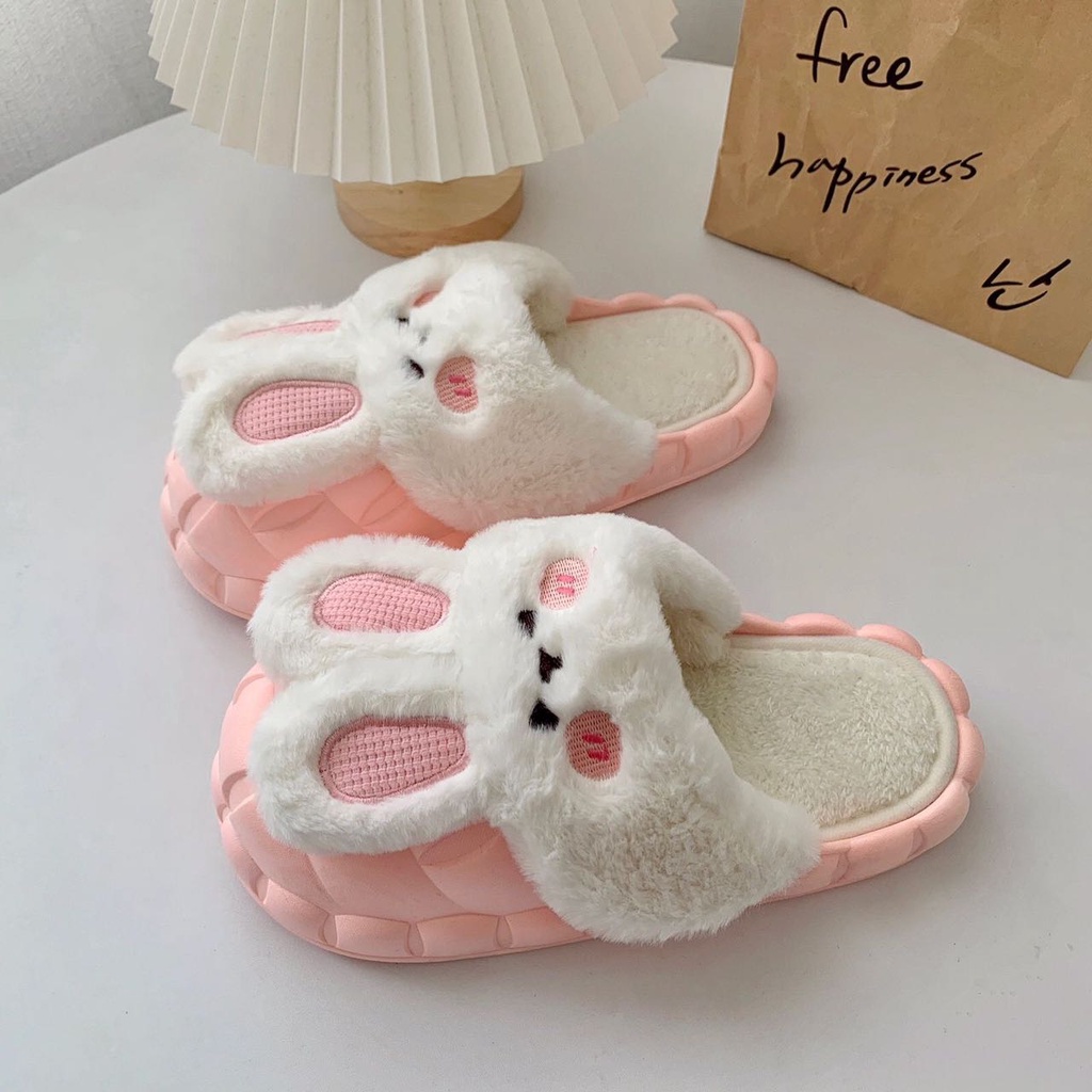 Dép Bông Hình Thỏ Đi Trong Nhà Dễ Thương Thời Trang Mùa Đông HOT 2022 -HHT002