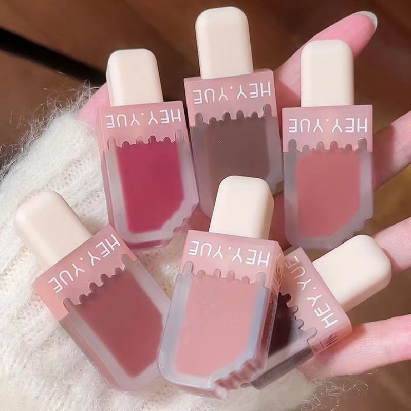 Hey.yue Son Kem Màu Nhung Tươi Tắn Hình Que Kem Cho Nữ