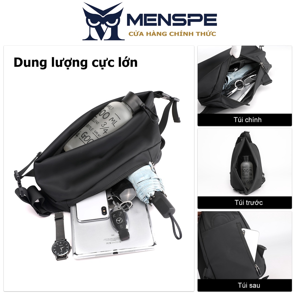 Túi đeo chéo Menspe chống thấm nước đơn giản thời trang cho nam
