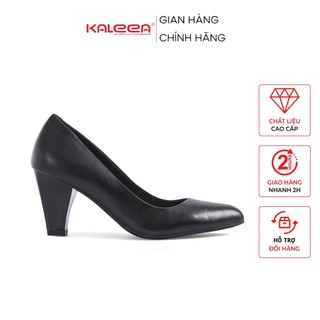Giày Cao Gót Nữ Giày Công Sở Hàng VNXK Gót Trụ 7p - Kaleea UK1919