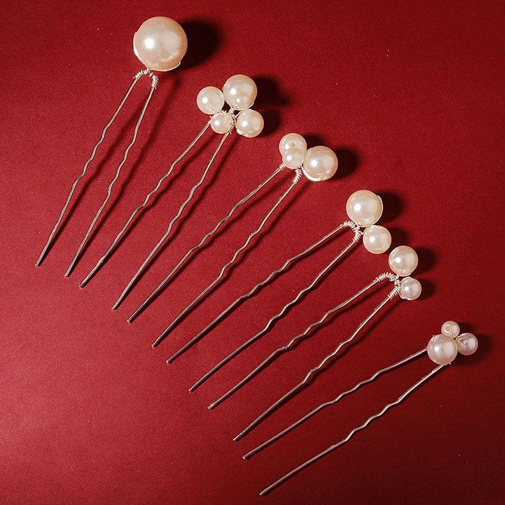 Trâm Cài Tóc Hình Hoa Phong Cách KAREN|Trâm Cài Tóc Hình Chữ U Cho Cô Dâu