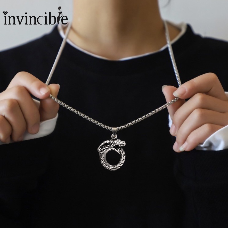 Vòng Cổ Choker Hình Đầu Rồng Phong Cách Gothic Cá Tính Cho Nam / Nữ Giới