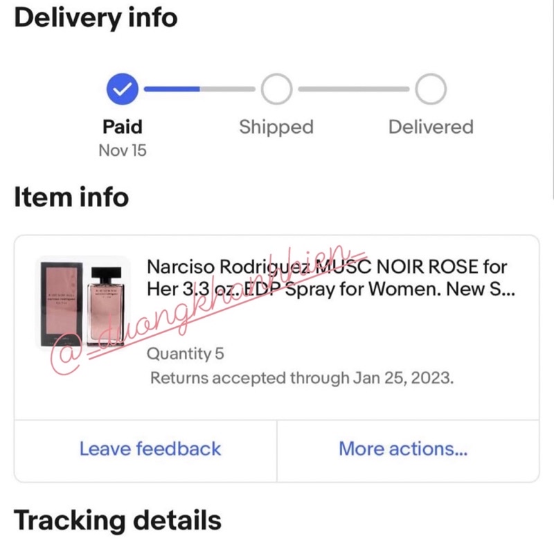 Nước hoa Musc Noir Rose 5ml 10ml 20ml