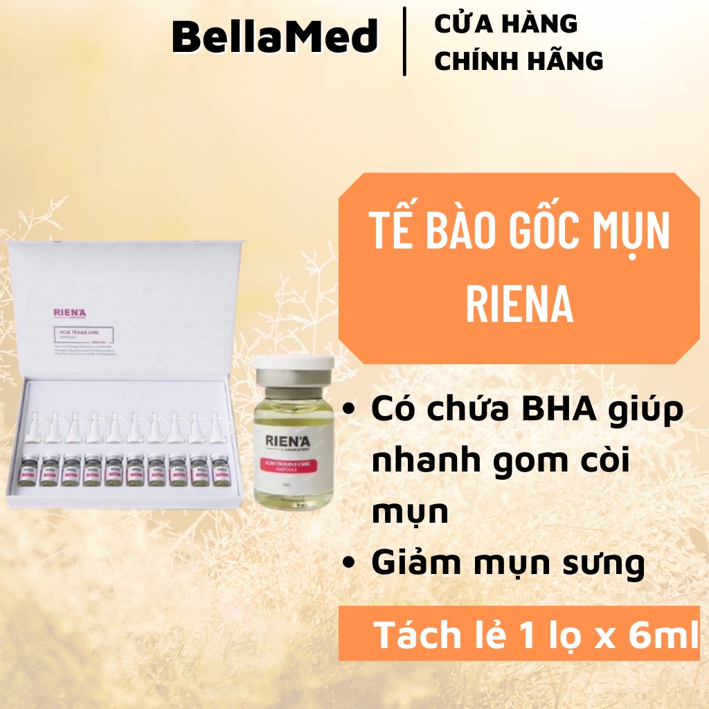 Tế bào gốc giảm mụn, thâm mụn, mụn sưng Riena Hàn Quốc