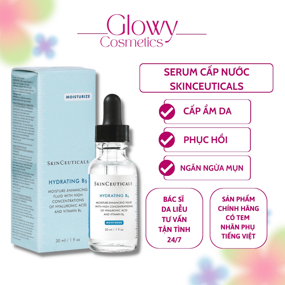 SKINCEUTICALS Tinh chất cấp ẩm Hydrating B5 Moisture Enhancing Gel Serum 30ml - Glowy Cosmetics