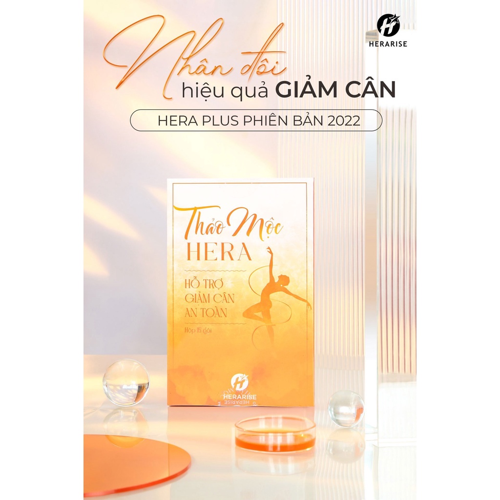 [Combo sỉ 5 hộp]Trà thảo mộc giảm cân HERA Plus HERARISE– hỗ trợ giảm cân, giữ dáng, đẹp da 1 hộp 30 viên