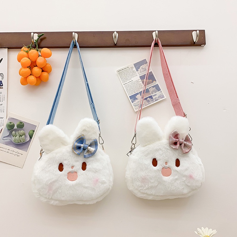 Túi Bông Đeo Chéo Đựng Điện Thoại Họa Tiết Hoạt Hình Nhật Bản