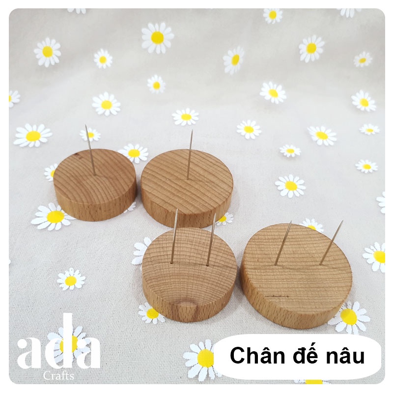 Chân đế gỗ ghim búp bê - ada.crafts