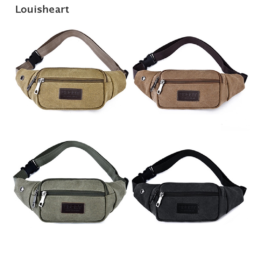 Túi Đeo Hông Đựng Điện Thoại Bằng Vải Canvas Thiết Kế Giản Dị