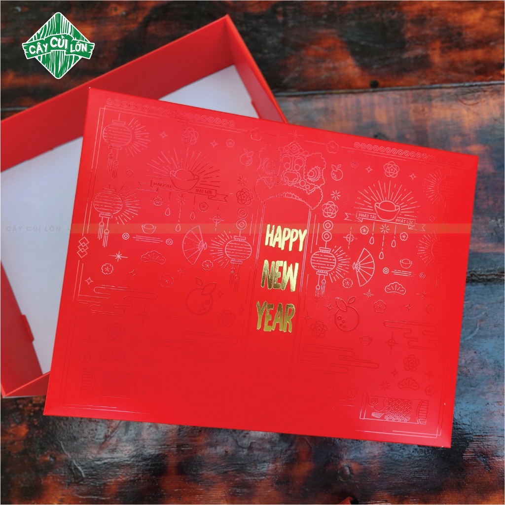 BỘ HỘP TẾT HAPPY NEW YEAR 42x32x9.5cm