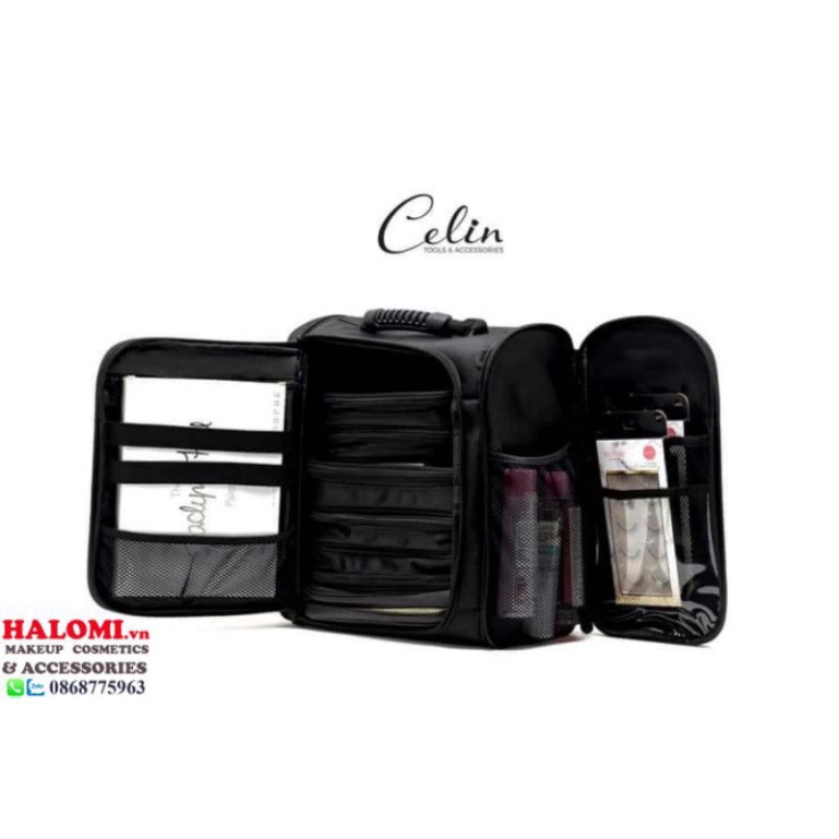 Cốp Balo Celin bằng vải dù chống nước gồm các túi nhỏ chứa đồ chính hãng HALOMI TRANCI