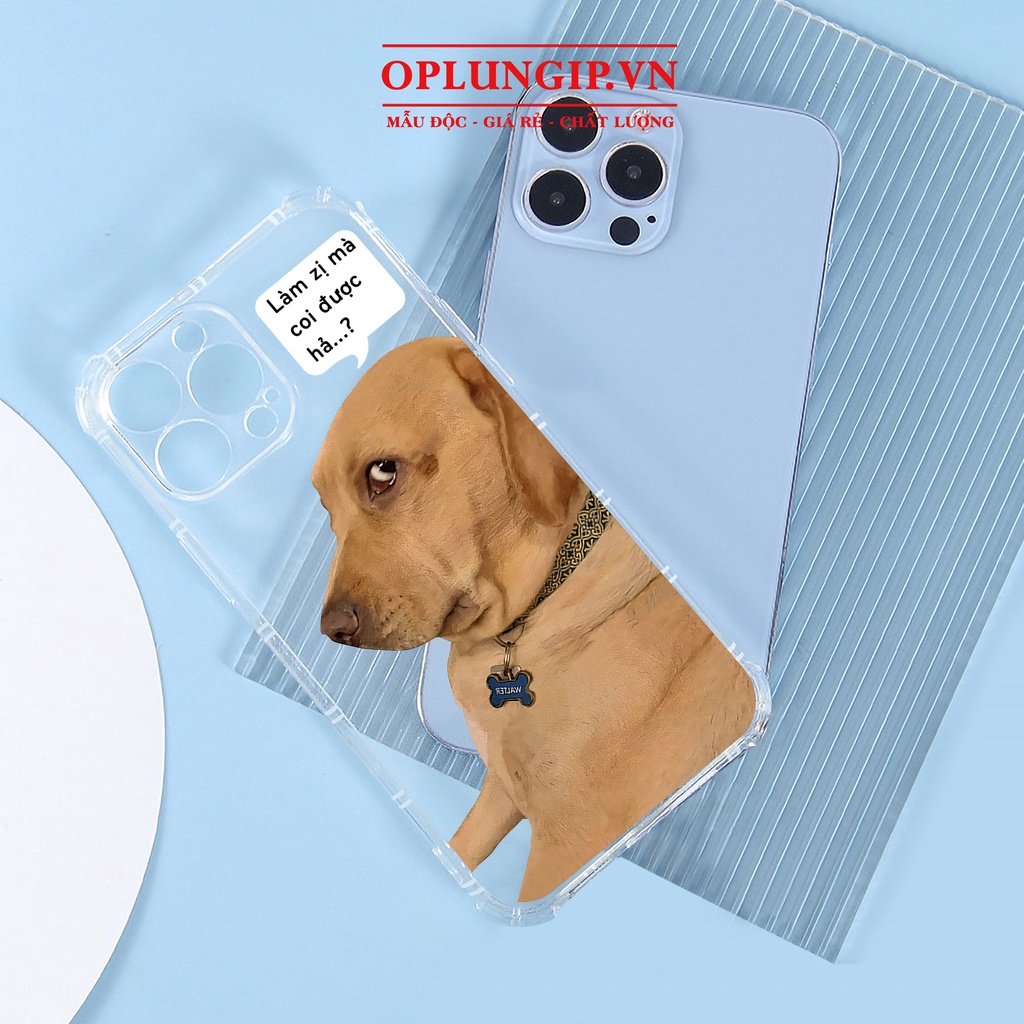 Ốp lưng iphone trong suốt chống sốc chó hài hước cho iphone 14 13 pro max 11 12 pro max mini x xr xs max 6 s 7 8 plus
