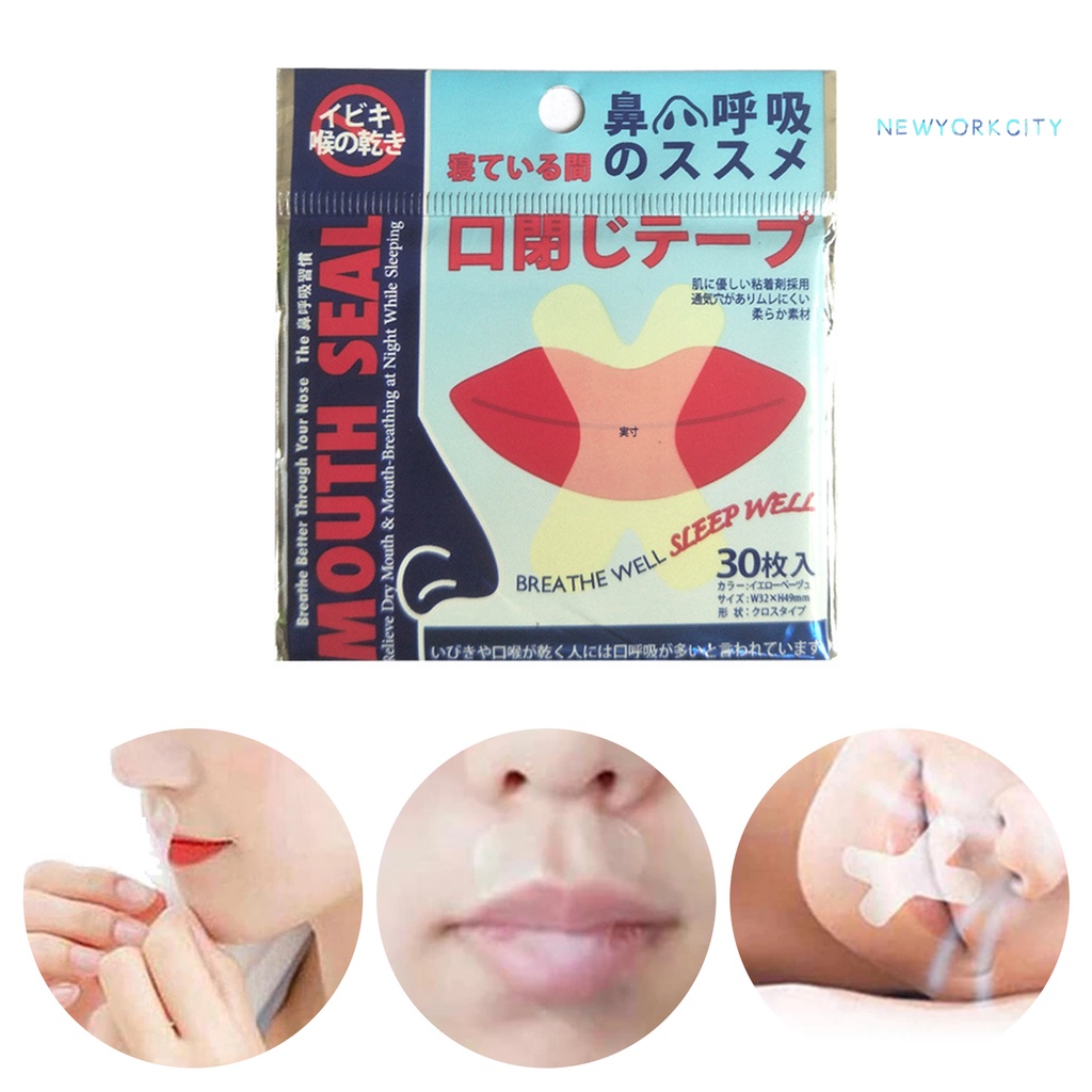 Bộ 30 Miếng Dán Mũi Chống Trượt Tự Dính Chăm Sóc Sức Khỏe Khi Ngủ