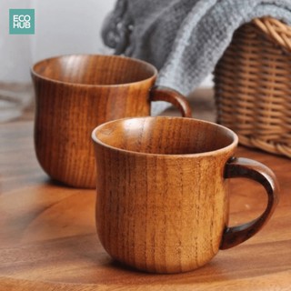 Cốc gỗ uống trà/decor, Enjoy the morning (Wooden cup for tea) ECOHUB