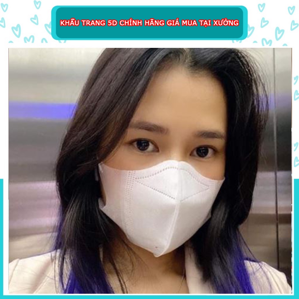 Khẩu trang 5D KENKO, Phượng Cát, Nam Anh, Minh Nhật ... kháng khuẩn lẻ hộp 10 chiếc, hàng dày dặn vừa form