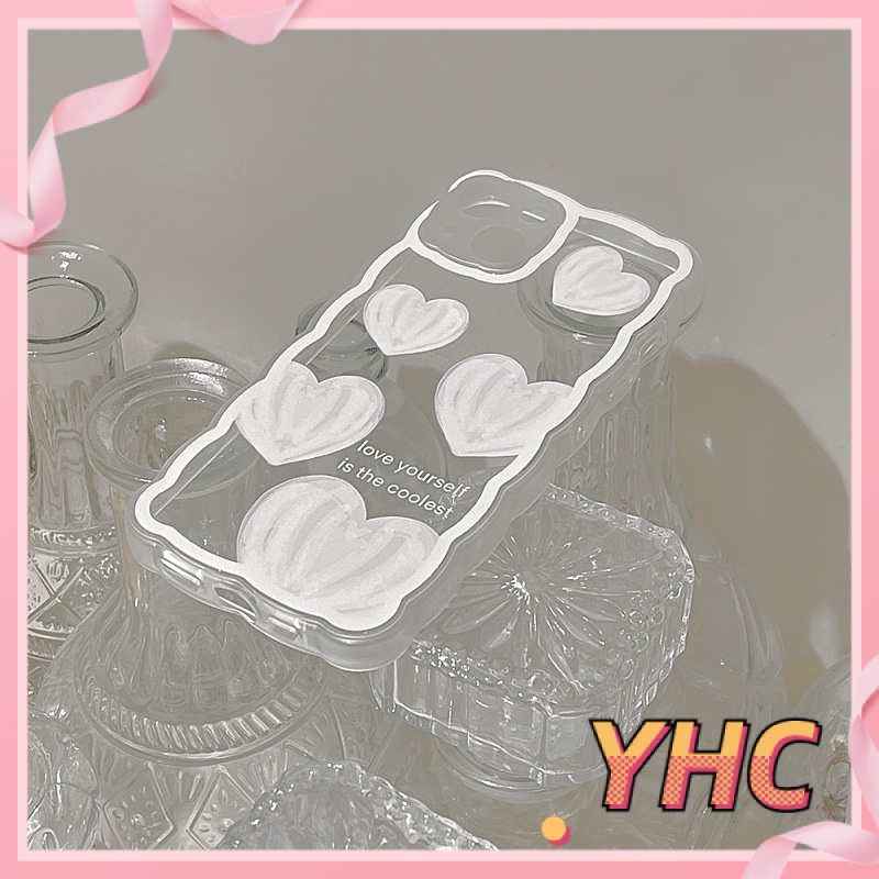 Ốp Điện Thoại Tpu Trong Suốt Hình Trái Tim iPhone 6-6splus 7 7plus 8 8plus XS XR XS Max 11 12 13 Pro Max Plus Promax / - 1018