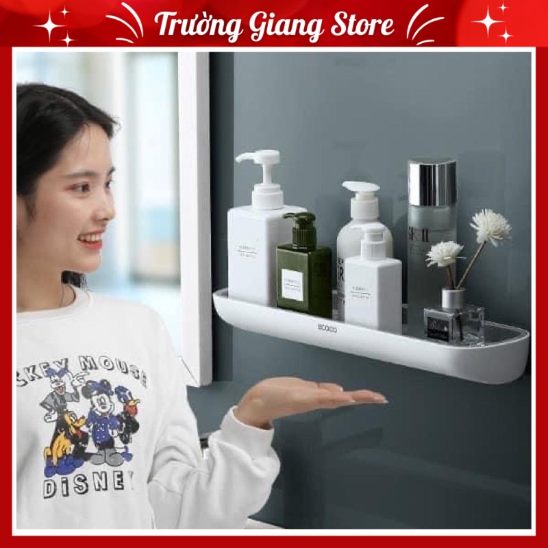 Kệ Ngang Nhà Tắm Nhà Bếp Ecoco Phù Hợp Mọi Không Gian Nhà Tắm, Tích Hợp Để Đồ Và Treo Khăn