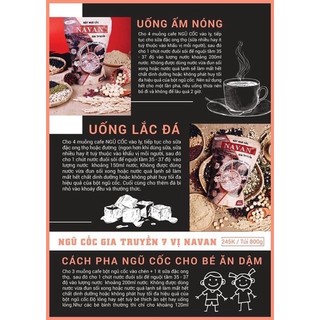 ✅[Hàng Chính Hãng]Bột Ngũ Cốc NAVAN 800gr