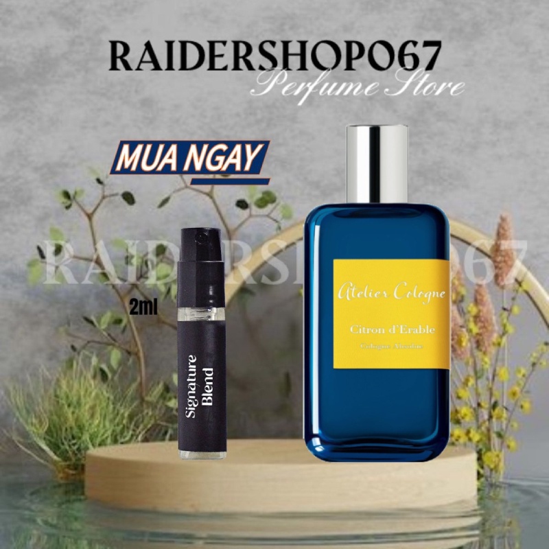 Nước hoa Atelier Cologne Citron D'erable - 10ML ®️