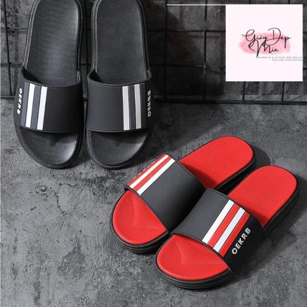Dép Quai Ngang Unisex Kẻ Sọc
