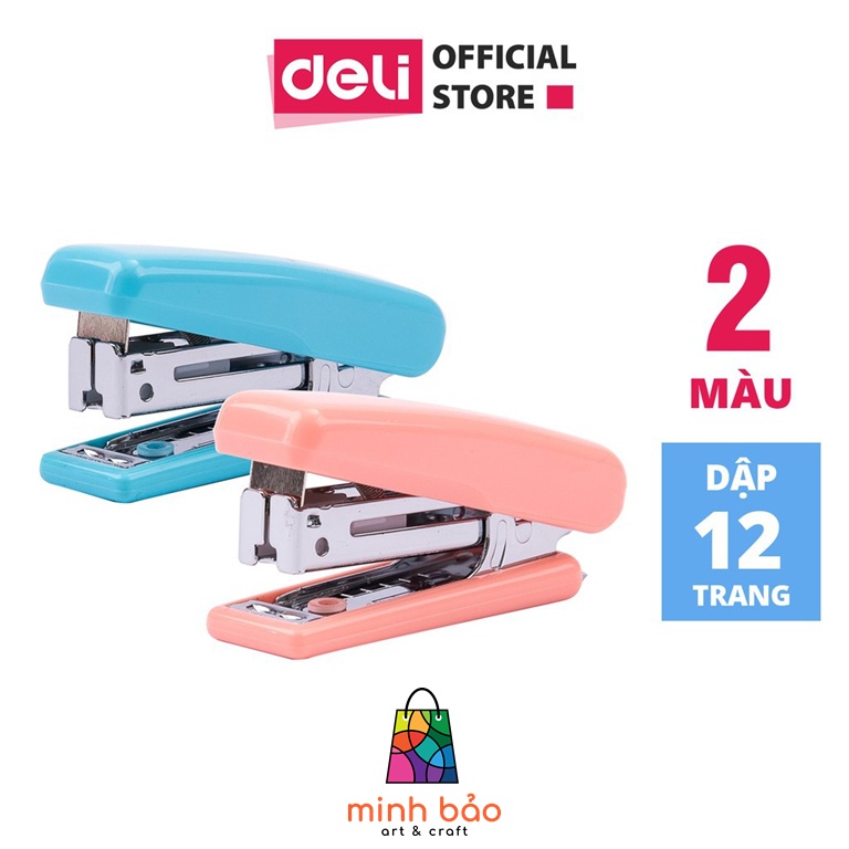 DẬP GHIM MINI DELI E0222, THIẾT KẾ NHỎ GỌN