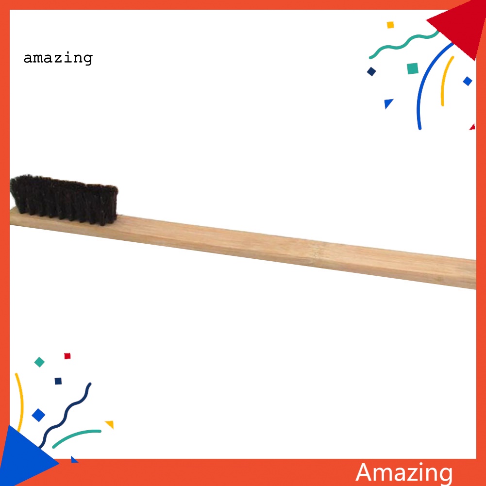 Cọ Vệ Sinh Bánh Xe Hơi Tay Cầm Dài 40cm Bằng Tre Tiện Dụng