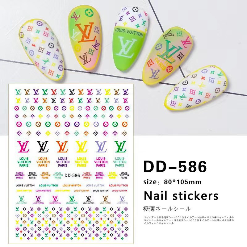 Sticker Thương Hiệu Louis Vuitton - Hình Dán LV Xinh Xắn