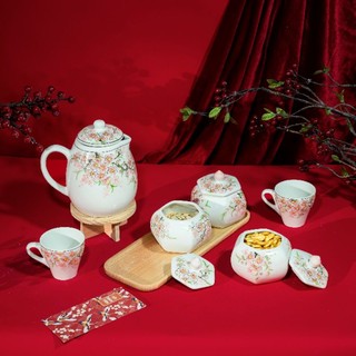 Hũ mứt vẽ tay Bát Tràng