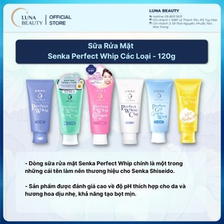 Sữa Rửa Mặt Senka Perfect Whip. Các Loại 120g